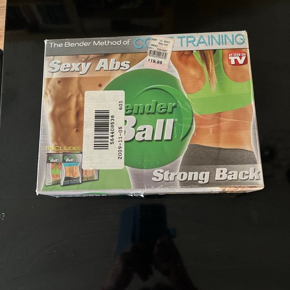 The Bender Method Of Core Training-Sexy Abs/Strong Back Workout Kit - Ball-3 DVD
